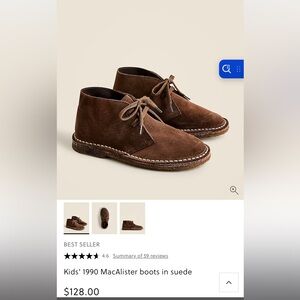 Kids' 1990 MacAlister boots in suede